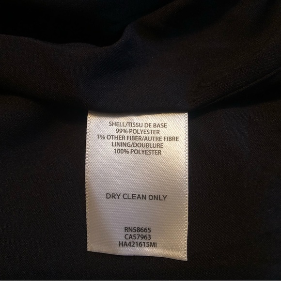 Halogen Black Gold Metallic Raw Hem Tweed Jacket - Picture 6 of 8